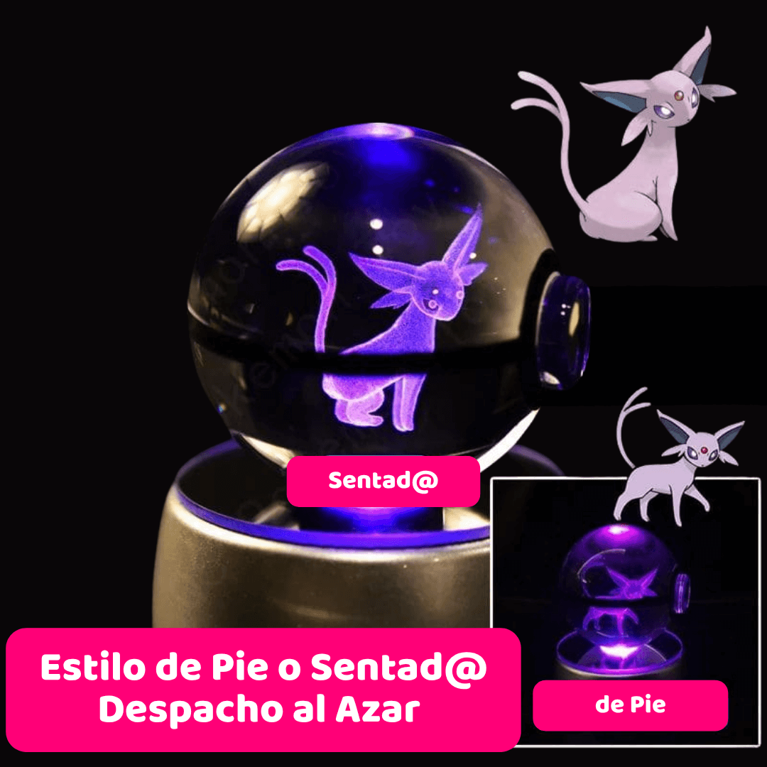 Bola Lámpara Premium de Cristal Anime 3D