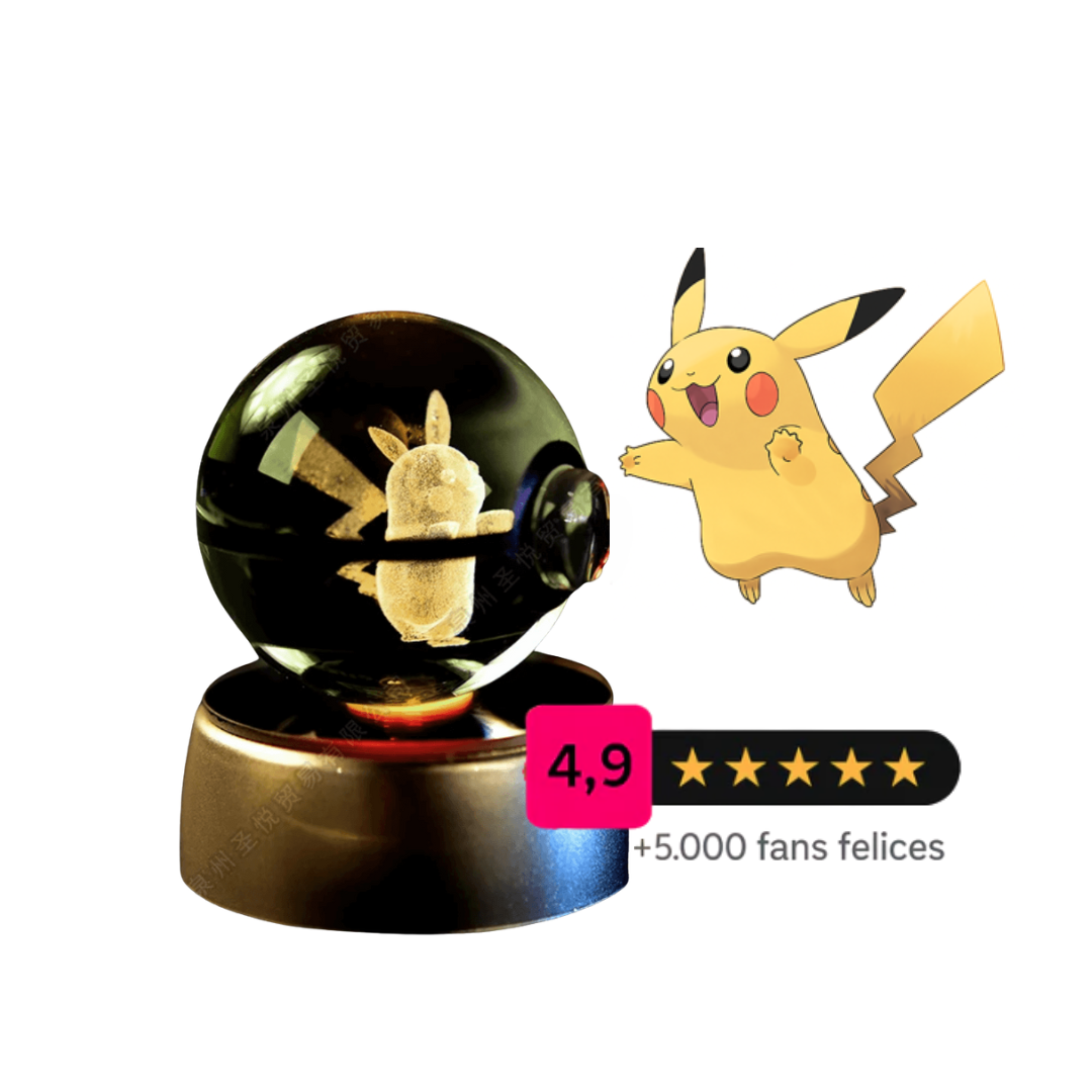 Bola Lámpara Premium de Cristal Anime 3D